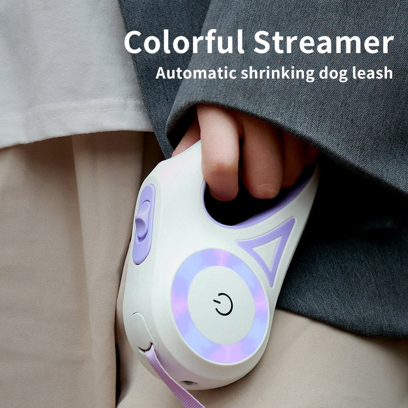 Dog Leash & Collar Set | Retractable Pet Lead with Light.
