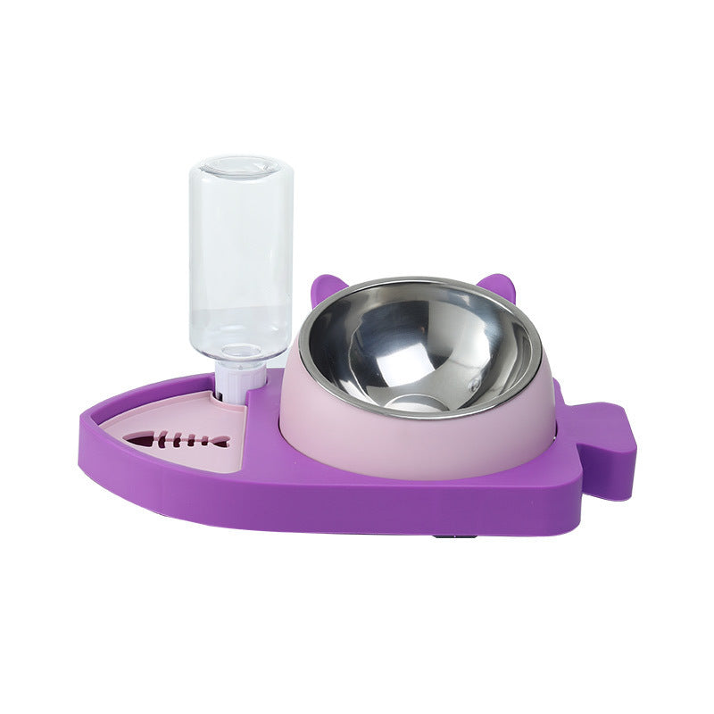 3-in-1 Fish Design Feeder | Pet Food & Water Dispenser.