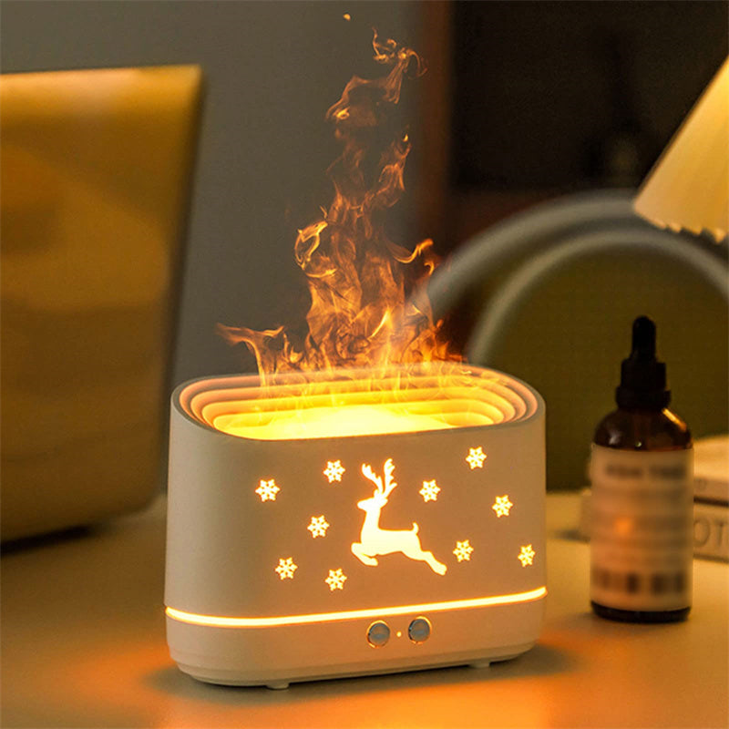 Elk Flame Humidifier | Diffuser & LED Christmas Decor.