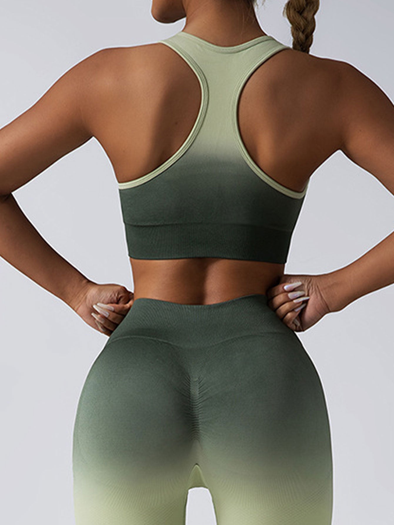 High Impact Sports Bra | Racerback Longline Workout Top.