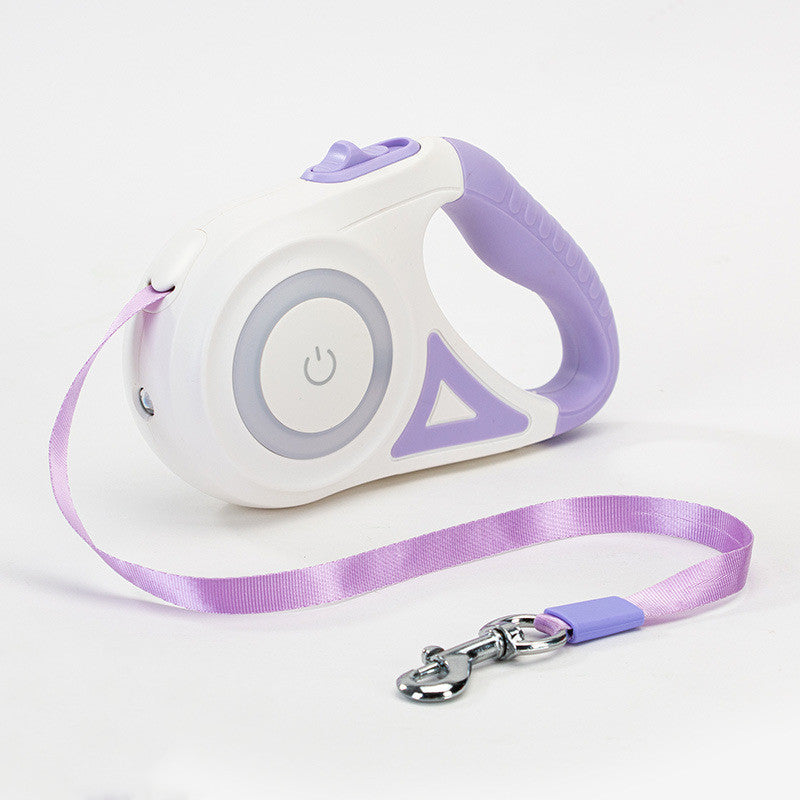 Dog Leash & Collar Set | Retractable Pet Lead with Light.