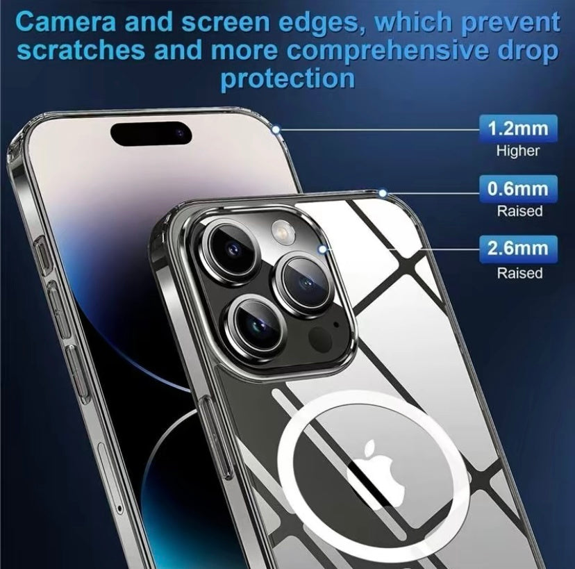 iPhone 15 | 14 Plus | Pro | Pro Max Case | MagSafe Compatible | Shockproof Magnetic Cover.