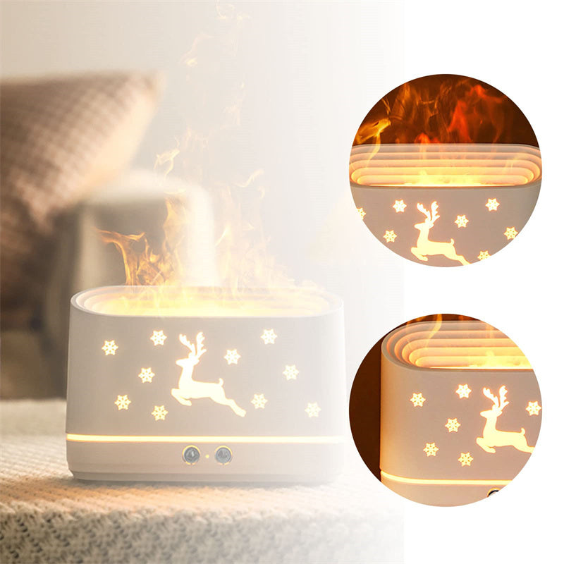 Elk Flame Humidifier | Diffuser & LED Christmas Decor.