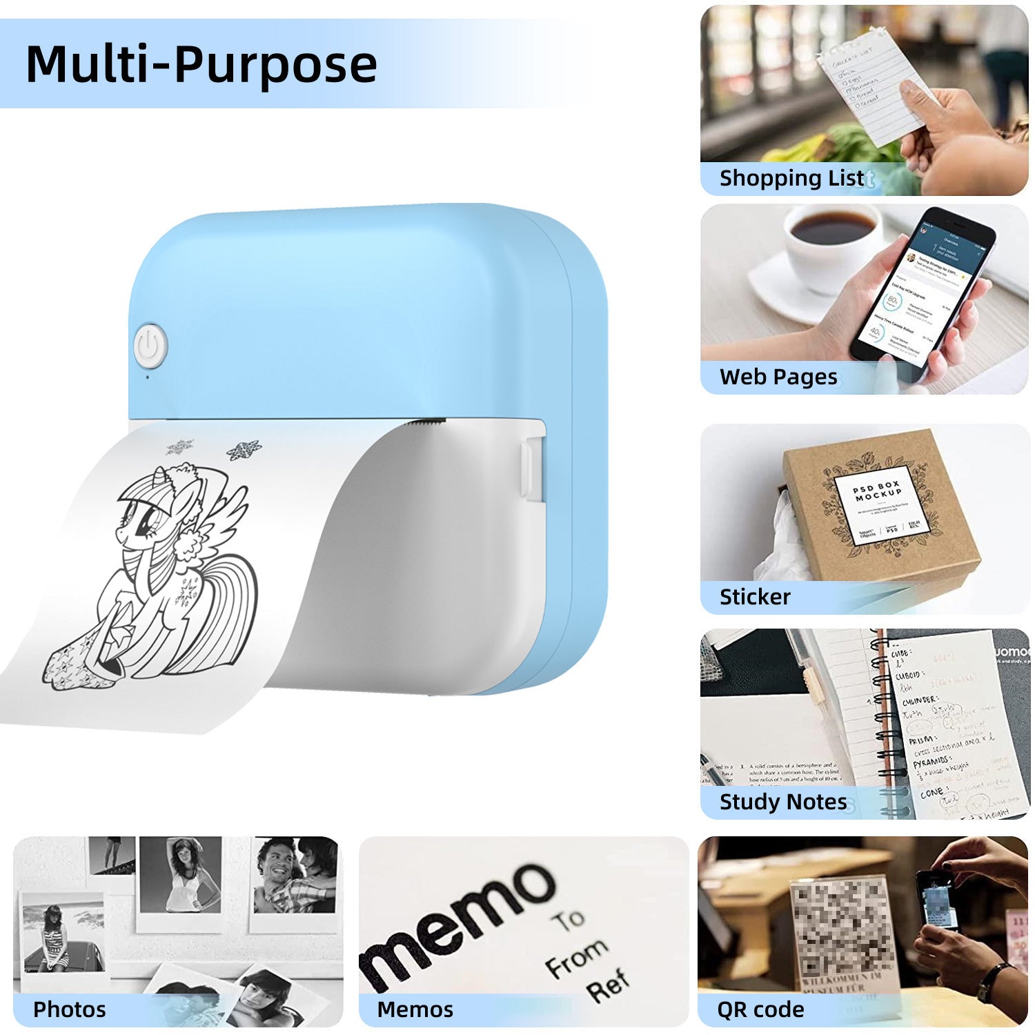 Mini Thermal Label Printer For Student.